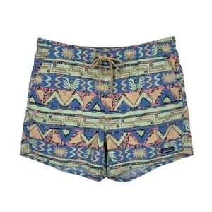 Patagonia Baggies Lights Shorts Mens XL Blue Pink Aztec Tribal 4.5" - CJ
